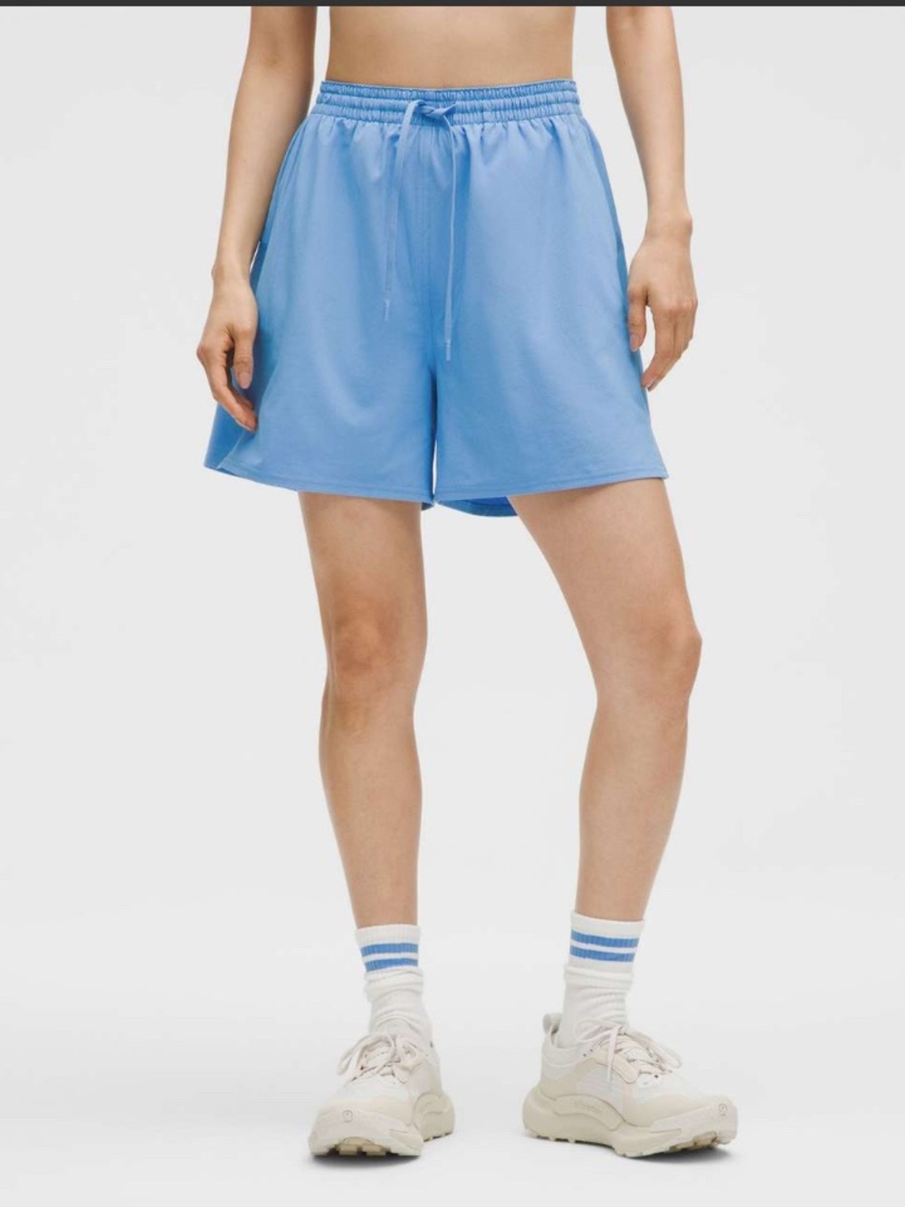 NWT Lululemon Poolside Blue 5 Inch Pace Rival High-Rise Shorts